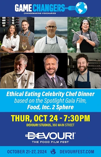 Poster for Devour! Ethical Eating Celebrity Dinner