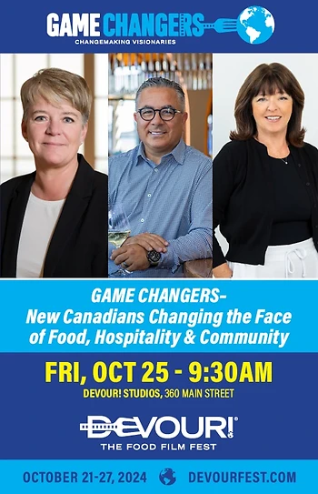 Poster for Devour! Panel: New CDNS. Changing the Face of Hospitality