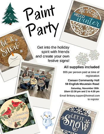 Poster for Sign Painting Party