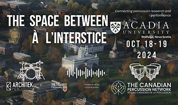 Poster for Percussion Conference: The Space Between III