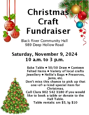 Poster for Christmas Craft Fundraiser