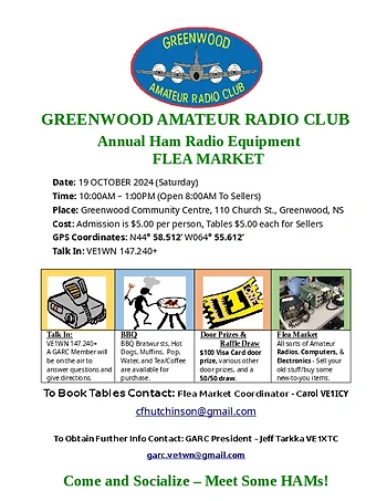 Poster for Amateur Radio Flea Market