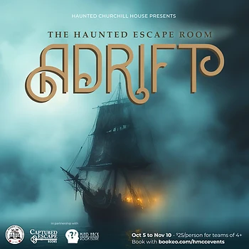 Poster for Churchill House Escape Room, Adrift