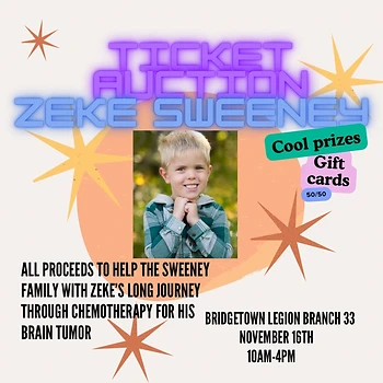 Poster for Ticket Auction Benefit
