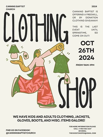 Poster for Clothing Shop