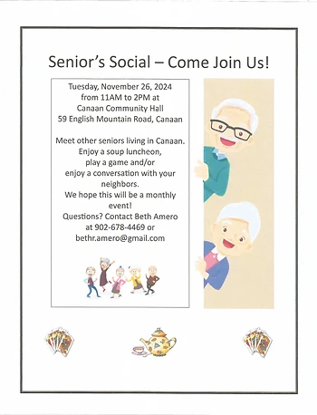 Poster for Seniors Meet & Greet