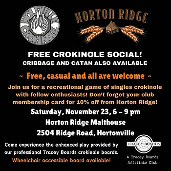 Poster for Casual Crokinole Social