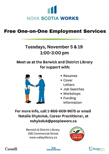 Poster for One-on-One Employment Services