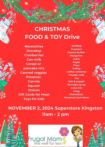 Poster for Frugal Moms Toy Drive
