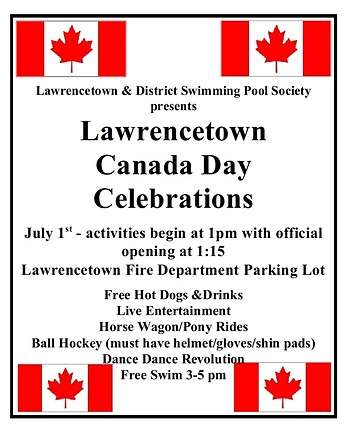 Poster for Canada Day Celebrations