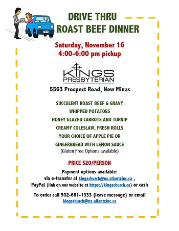 Poster for Drive Thru Roast Beef Dinner