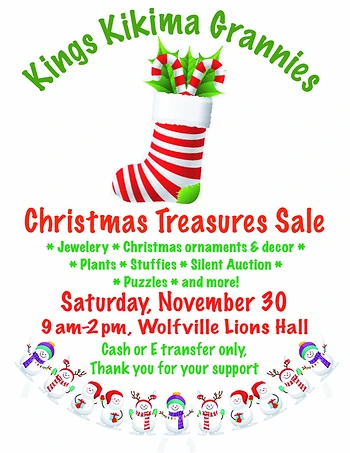 Poster for Christmas Treasures Sale