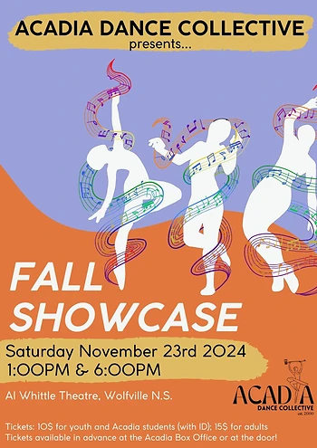 Poster for Acadia Dance Collective Fall Showcase