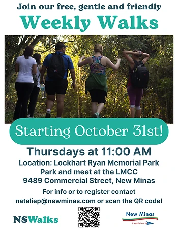 Poster for Weekly Walks