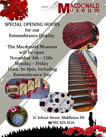 Poster for Remembrance Poppy Display