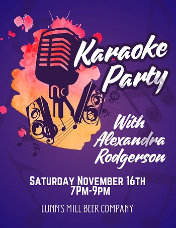 Poster for Karaoke with Alexandra