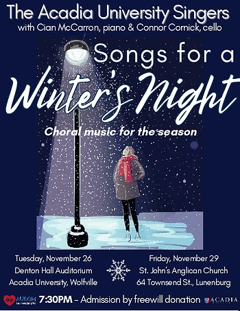 Poster for Songs for a Winter's Night
