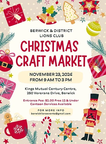 Poster for Christmas Craft Market