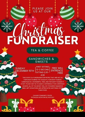 Poster for Christmas Fundraiser Tea