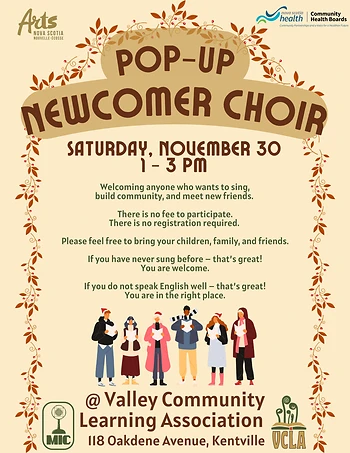 Poster for Newcomer Choir
