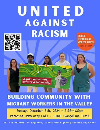Poster for United Against Racism Workshop