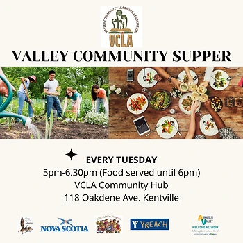 Poster for Valley Community Supper