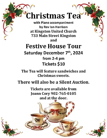 Poster for Christmas Tea, Tour and Auction