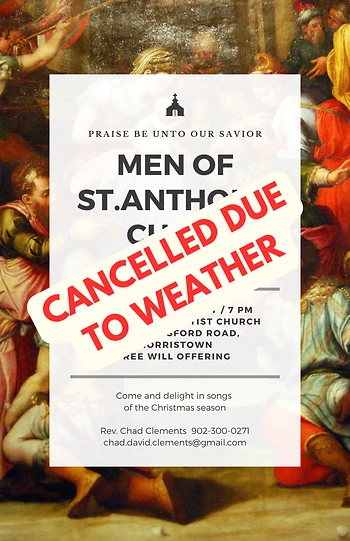 Poster for Men of St. Anthony Choir