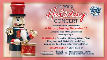 Poster for 14 Wing Holiday Concert