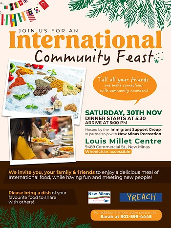 Poster for International Pot Luck Dinner