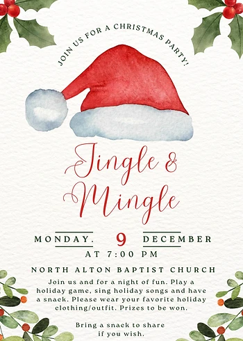 Poster for Christmas Fun Night