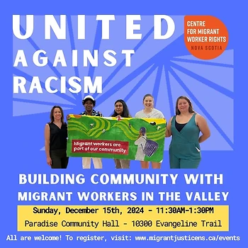 Poster for United Against Racism Workshop