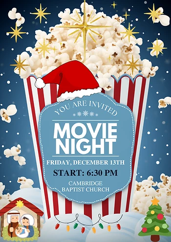 Poster for FREE Family Christmas Movie Night
