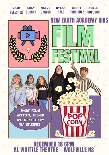 Poster for New Earth Academy Kids Film Festival