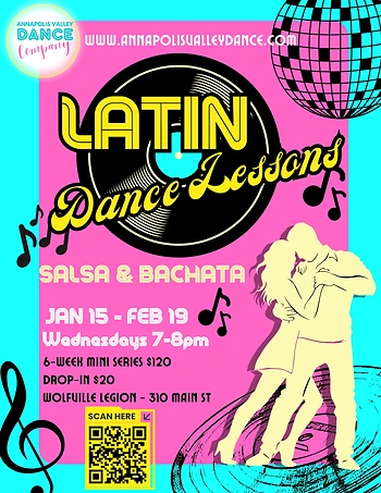 Poster for Latin Dance Lessons