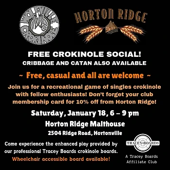 Poster for Casual Crokinole Social