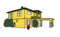 Blue Concrete Cottage Logo